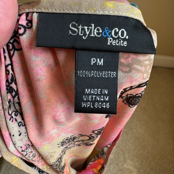 Style & Co Petite Boho Blouse - Excellent Condition - Picture 2 of 6